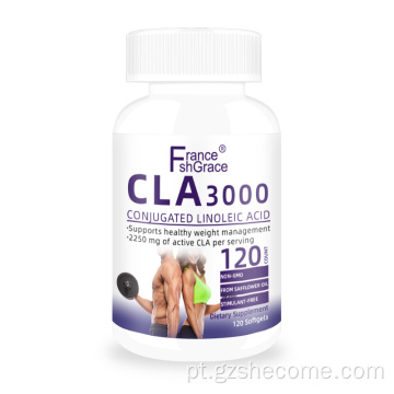 Suporta softgels de ácido linoléico conjugado com peso saudável